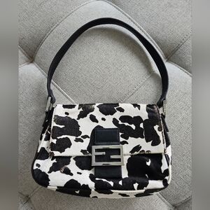 Cow Print Shoulder Bag